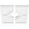 Ekena Millwork Embry Architectural Grade PVC Contemporary Ceiling Medallion, Two Piece, 12"OD x 3"ID x 4"C x 1"P CMP12EY2-03000 - alternate 3